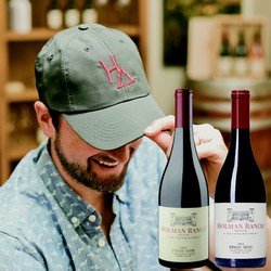 Father's Day Pinot Noir & Grey Hat Gift Set